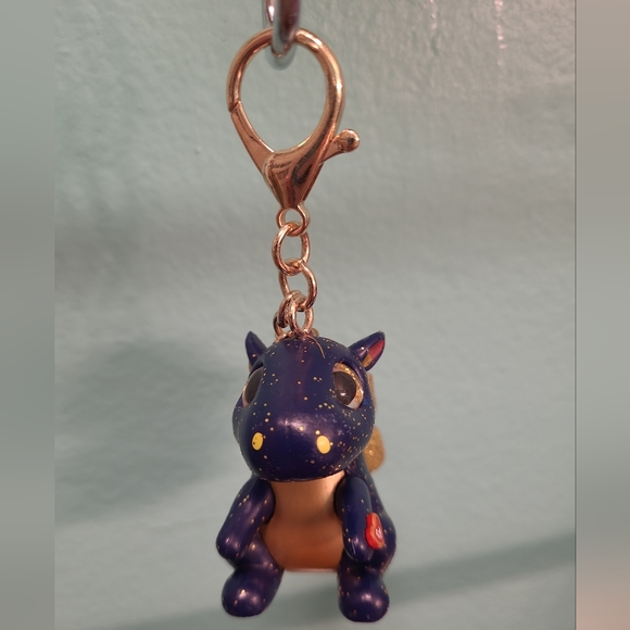 TY Beanie Boos - Mini Boo Collectible Clips - SAFFIRE the Dragon 2" red tassle - Picture 5 of 7